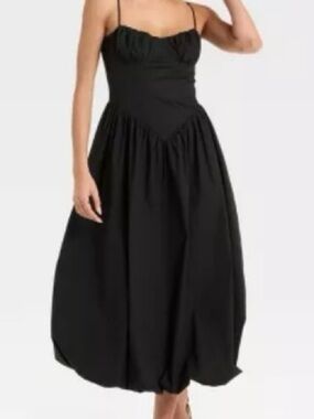 Women's Corset Bubble Midi A-line Dress